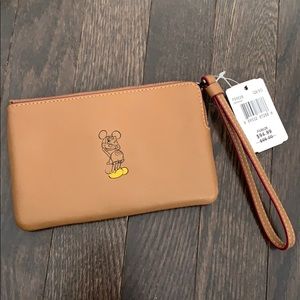 Coach Disney Mickey Mouse Wristlet - Brand New!